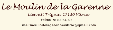 le moulin de la garenne tel: 06 78 83 64 69